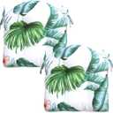 Indoor/Outdoor Chairpad With Ties, Patio Furniture Chair Cushions, Rocking Chair Cushions, Seat Cushions (Hawaiian, 19 * 19)