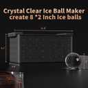 Clear Ice Ball Maker for Whiskey: FDDBI Circle Ice Cube Tray Make 2Inch Ice Sphere - Clear Ice Cube Maker for Old Fashioned Bourbon Whisky
