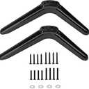 TV Pedestal Feet Stand Mount, Universal Replacement TV Stand Base Legs, Table Desk Pedestal TV Stand Feet Legs, TV Legs for Most TCL 32in/40in/49in/50in/55in TVs, Screws Included