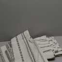 Boho Curtains Geometric Light Filtering Semi-Blackout Window Curtains 84 Inches Long Rod Pocket Drapes for Living Room 2 Panels-Black Totem