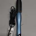 Phoebe Curling Iron Brush Anti-Scald Bristles Instant Heat Up Dual Voltage Ceramic Tourmaline Ionic Hair Curling Wand for All Hair Types (1 Inch)