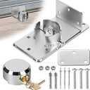 Heavy-Duty Solid Steel Roll-Up Door LockHigh-Security Hidden Shackle Padlock and hasp Set, Comes with 2 Keys, specifically Designed for Garage Doors to Prevent Unauthorized External Access
