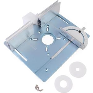 Aluminum Router Insert Plate with Pre-Drilled Holes for Trimming Machine, Router Base Plate Woodworking Router Flip Plate (Blue-new)