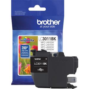 Brother Printer LC3011BK Singe Pack Standard Cartridge Yield Up to 200 Pages LC3011 Ink Black