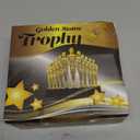 Bedwina Gold Trophy Award Mini Trophies Bulk - (Pack of 12) 6 Inch Tall Plastic Golden Statue Award, Party Themed Decorations, Winners or Appreciation Gifts Game Prizes for Adults & Kids