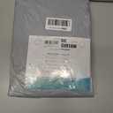 River Dream Long No Hook Slub Textured Shower Curtain with Snap-in PEVA Liner Set - 71" x 77"(75"), Hotel Style with See Through Top Window, Grey Fabric Curtain & Waterproof Liner, Gray, 71x77