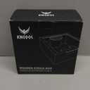 Wooden Espresso Knock Box Walnut Dump Bin for Coffee Grounds Disposal Durable, Shock-Absorbent Espresso Machine Accessories, Easy to Clean Tamping Station