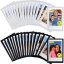 CAIYOULE 30 Pack Mini 3 Inch Magnetic Pocket Picture Frame for Fujifilm Instax Mini Polaroid Instant Film, Magnetic Photo Frame for Refrigerator, Picture Frames Photo Holder for Fridge, School, Office