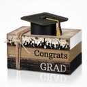 4 Pcs Senior Graduation Table Decorations Graduation Tiered Tray Decorations Class of 2026 Wooden Block Centerpiece Sign Farmhouse Congratulate Gifts for Home Shelf