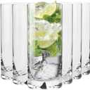Krosno Water Juice Drinking Glasses, Set of 6, 10 oz, Mixology Collection, Ideal for Everyday Use, Cold Drinks Glasses, Dishwasher Safe, Made in Europe