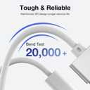 Magnetic 3 Cable USB-C 6.6FT Compatible with M5/M4/M3/M2 MacBook Air Pro Charger, 140W Safe 3 Cable for MacBook Air (13"/15" 2026/2025/2024/2023/2022), Pro (16"/14" 2026/2025/2024/2023/2021), White