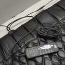 Massage Mat, Detachable Neck Massager, Full Body Vibration Heating, Massage Pad with 10 Vibrating Motors and 9 Speed Settings for Home Office Use, Gift for Men Women Parents Christmas, Black