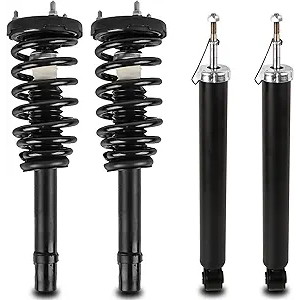 172281 349060 Front + Rear Struts Shock Assembly Compatible with 2006-2010 Hyundai Sonata / 06-2010 Azera 4PCS