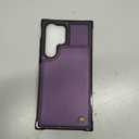 Vinich for Samsung Galaxy S24 Ultra Wallet Case with Card Holder, RFID Blocking Credit Slots Kickstand Shockproof Phone Cover Fit for Galaxy S24 Ultra 6.8" Purple