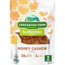 Cascadian Farm Organic Honey Cashew Granola, Protein Granola, Non-GMO, Resealable Pouch, 9 oz 3Pcs, Best If Used By: 12/14/25