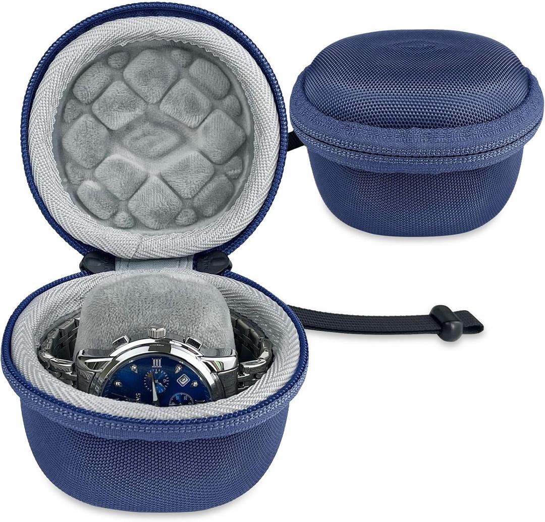 Hard Watch Case Travel for Rolex, Single Watch Cases for Men and Women, Portable Storage Box for Sports, Business Trips and Travel, Hard EVA Protective Case Waterproof,Blue