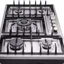 Deli-kit DK258-A01 34 inch Gas Cooktop gas hob stovetop 5 burners LPG/ NG Dual Fuel 5 Sealed Burners Stainless Steel 5 Burner Built-In gas hob 110V AC pulse ignition gas stove