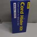 500in Cord Hider Kit, Cord Covers for Wires on Wall, Paintable Cable Raceway, Cord Hider for Wall Mount tv, tv Cable Hider Wall kit, Wire Covers for Cords, 32X L15.75 X W0.96in X H0.57in, White