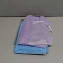 UJFQBH 3 Pieces African exfoliating net African Net Long Net Bath Sponge Exfoliating Shower Body Scrubber Back Scrubber Skin Smoother,Great for Daily Use (Purple Gray Blue)