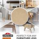 Felt Furniture Pads X-PROTECTOR 10 PCS - Premium 8 x 6 x 1/5 Heavy Duty Beige Felt Sheets! Cut Large Furniture Pads to The Size You Need - The Best Felt Floor Protectors for Any Hard Floor!