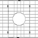 Kitchen Sink Grates Bottom Grid for Kitchen Sink, Stainless Steel Metal Sink Bottom Grid Sink Protector Grid Center Drain Hole, Sink Grate (26"Lx14"W)
