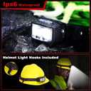 Headlamp Rechargeable,2 Pack 2000 Lumen Super Bright Led Headlamp,16 Modes Motion Sensor Head Lamp,Ipx6 Waterproof Lightweight Headlight,White Red Flashlight For Fishing Camping Hunting Essentials