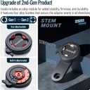 sincetop Bike Phone Mount,Mountain Bicycle Stem Cap Phone Holder,Universal Aluminum Handlebar Phone Clamp,MTB Road Bike Cycling Mobile Phone Clip,Quick Attach/Release Series C-2nd Gen