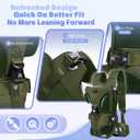 YUDODO Front Pet Carrier Backpack for Small Dogs, Secure and Breathable Mesh, Ergonomic Support, Adjustable for Walking, Hiking, or Travel (Army Green, S)