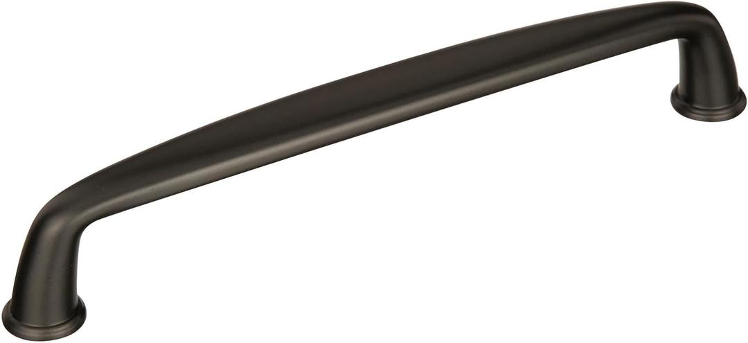 Amerock | Cabinet Pull | Black Bronze | 6-5/16 inch (160 mm) Center to Center | Kane | 1 Pack | Drawer Pull | Drawer Handle | Cabinet Hardware