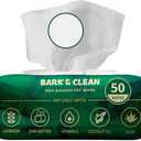 Dog Wipes for Cleaning and Deodorizing - 50 8.5" x 9" Bamboo Pet Wipes - Compostable, Hypoallergenic Puppy Wipes - Dog Wipes for Paws, Butt, and Body