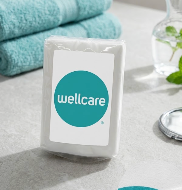 Wellcare Mini Tissues 10x3-Ply Tissues, 100% Virgin Pulp