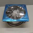 12 Inch Exhaust Fan with Plug, 1558CFM Through-the-Wall Ventilation Fan with Light Weight Pure Copper Motor, for Laundry Room, Toilets, Garage, and Shopping Mall, 110V (12 inch, silver)