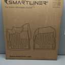 SMARTLINER Custom Fit Floor Liners - Fits 2019-2023 Volvo S60 & S60 Plug-in Hybrid - 1st Row Liner Only - All Weather Floor Liners - Black