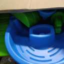 Step2 Rain Showers Splash Pond Water Table, Kids Water and Sand Activity Sensory Playset, Summer Outdoor Toys, 13 Piece Water Toy Accessories, For Toddlers 1.5+ Years Old, Blue & Green, 39 X 24 X 32