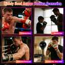 2 Boxing Speed Ball Universal 8mm Screw Replaceable Spare Sandbag with Ball Pump for Dynamic and Enduring Training SessionsBlack