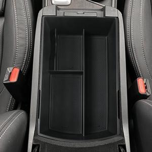 SHAOHAO for 2024 2025 Subaru Ascent Center Console Organizer Fit for 2019-2025 Subaru Ascent Accessories Base/Premium/Onyx Edition/Limited/Onyx Edition Limited/Touring Double Space Armrest Insert Tray (Black)