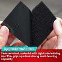 2 x 12 Sets Heavy Duty Nylon Hook Loop Strips Waterproof. Strong Adhesion Yet Residue Free Fabric Fastener, for Indoor and Outdoor Use, 2 x 4 Inch