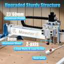Masuter 6 CNC Router Machine 400x400mm，300W Desktop Engraving Mill for Wood, Metal, and Acrylic - Easy Assembly for Beginners - Versatile CNC Solution for Home & Small Shop.