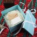 Large Gift Box with Lid 12.5x12.5x10 Inches, Blue Gift Boxes for presents Packaging for Birthdays, Valentine's Day, Christmas, Anniversaries (Include Shredded Paper Fill, Envelope Card Ribbon)