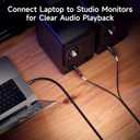 Cable Matters 3.5mm TRS to Dual 6.35mm TS Breakout Cable - 10ft, 1/8 to 1/4 Stereo Cable, 3.5mm to 1/4 Y Splitter Cord