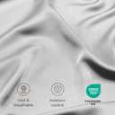 Bare Home 100% Rayon Made from Bamboo Queen Sheet Set - 4 Piece Bedding Set - Deep Pockets - Breathable - Easy Fit - Bedding Sheets & Pillowcases (Queen, Cloud Grey)