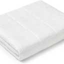 YNM, Weighted Blanket for Adults (20 lbs, 60” x 80”, White) Cooling Heavy Blanket for Sleeping Perfect for 190-210 lbs, Queen Size Breathable Blanket with Premium Glass Bead, Machine Washable