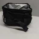 Femuar Reusable Lunch Box for Men/Women - Insulated Lunch Bag Leakproof Lunchbox for Work Office Picnic Beach - Freezable Lunch Cooler Bag with Adjustable Shoulder Strap - Black