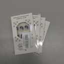 4 x IMSOHOT Short Square Press on Nails Blue Flower Fake Nails with Design Summer Floral Glue on Nails Glossy Reusable Full Cover Squoval Artificial False Nails for Women Girls 24Pcs