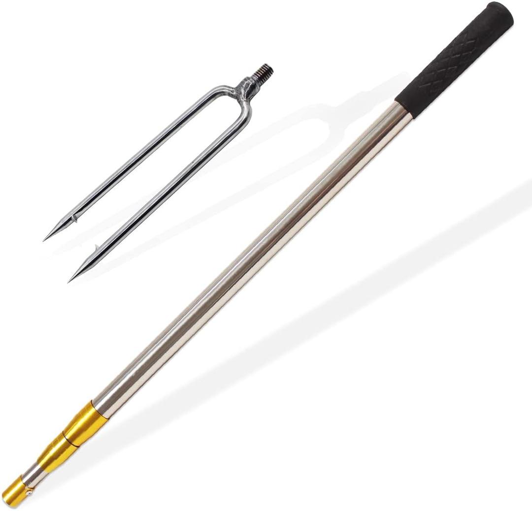 Telescopic Fish Gaff with 1~5 Teeth Assorted harpoons Barbed, Sea and Ice Fishing Spear Gig for Hunting Fish Frog Mole