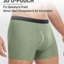 YESWEL Modal Incontinence Underwear for Men, Leakproof Boxer Briefs for Bladder Control with Fly, Light Absorption, 5 Pack (Multicolor01, X-Large)