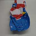 Summer Inflatable Sprinkler 59 x 20.5 Inch American Flag Sprinkler Outdoor Water Game Patriotic Red Blue Backyard Decoration Summer Palm Tree Decor for Yard Hawaiian Independence Day Party