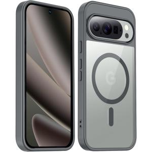 for Google Pixel 10 Pro XL Case,[Compatible with Magsafe] Military-Grade Protection & Anti-Yellowing,Magnetic Phone Case for Google 10 Pro XL Released 2025-6.8",Gray
