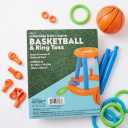 2 x 2-in-1 Inflatable Basketball Hoop & Ring Toss Game Set for Pool & Lawn – Floating Water Toy for Kids & Adults (Ages 3+)