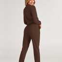 BTFBM Women 2 Piece Outfits Long Sleeve Crop Top Pullover Drawstring Pant Jogger Set Casual Sweatsuits Tracksuit Pockets (S)